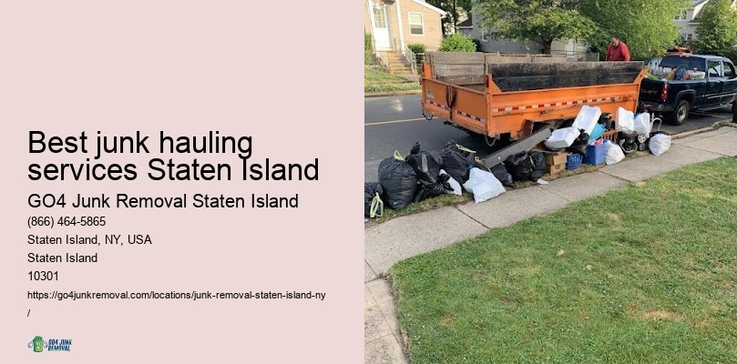 Furniture recycling Best junk hauling services Staten Island