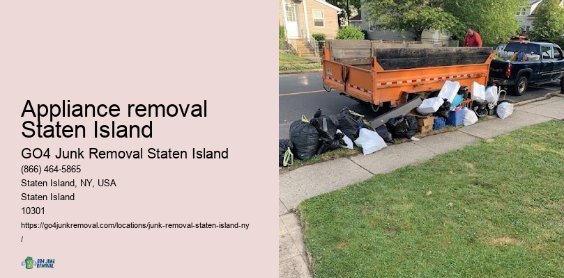 Appliance removal Staten Island junk recycling services