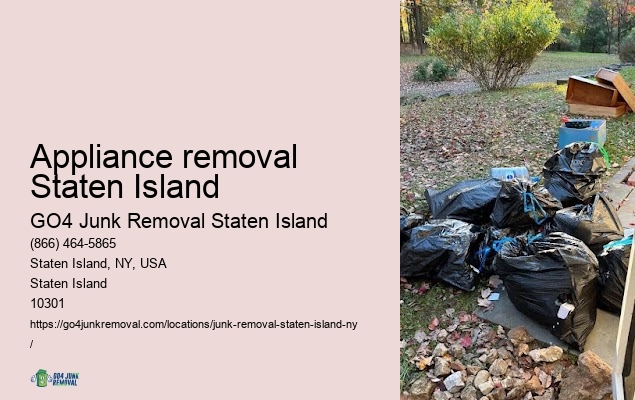 Yard waste removal Appliance removal Staten Island