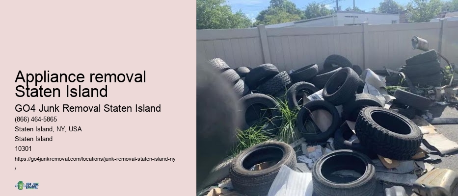 Appliance removal Staten Island waste removal