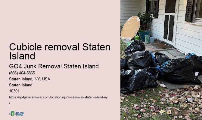 Renovation debris removal Cubicle removal Staten Island