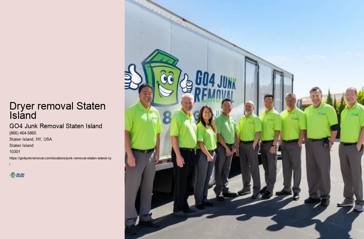 Dryer removal Staten Island fridge disposal