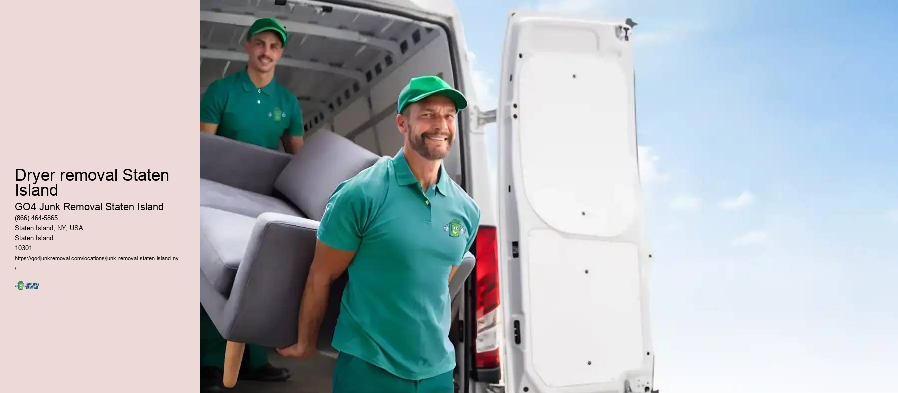 Dryer removal Staten Island mattress disposal service
