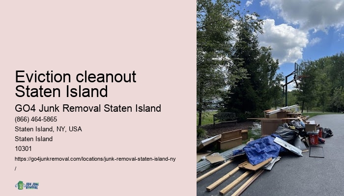 Eviction cleanout Staten Island yard waste pickup
