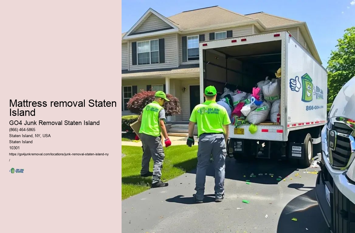 Mattress removal Staten Island eco-friendly cleanout
