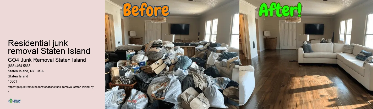 Yard clean-up Residential junk removal Staten Island