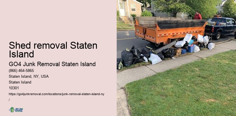 Quick residential cleanout Shed removal Staten Island