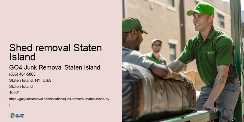 Quick appliance pickup Shed removal Staten Island